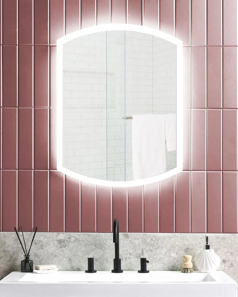 Specchio led da parete ovale ø 78 cm moderno contemporaneo mobile bagno trucco camera da letto