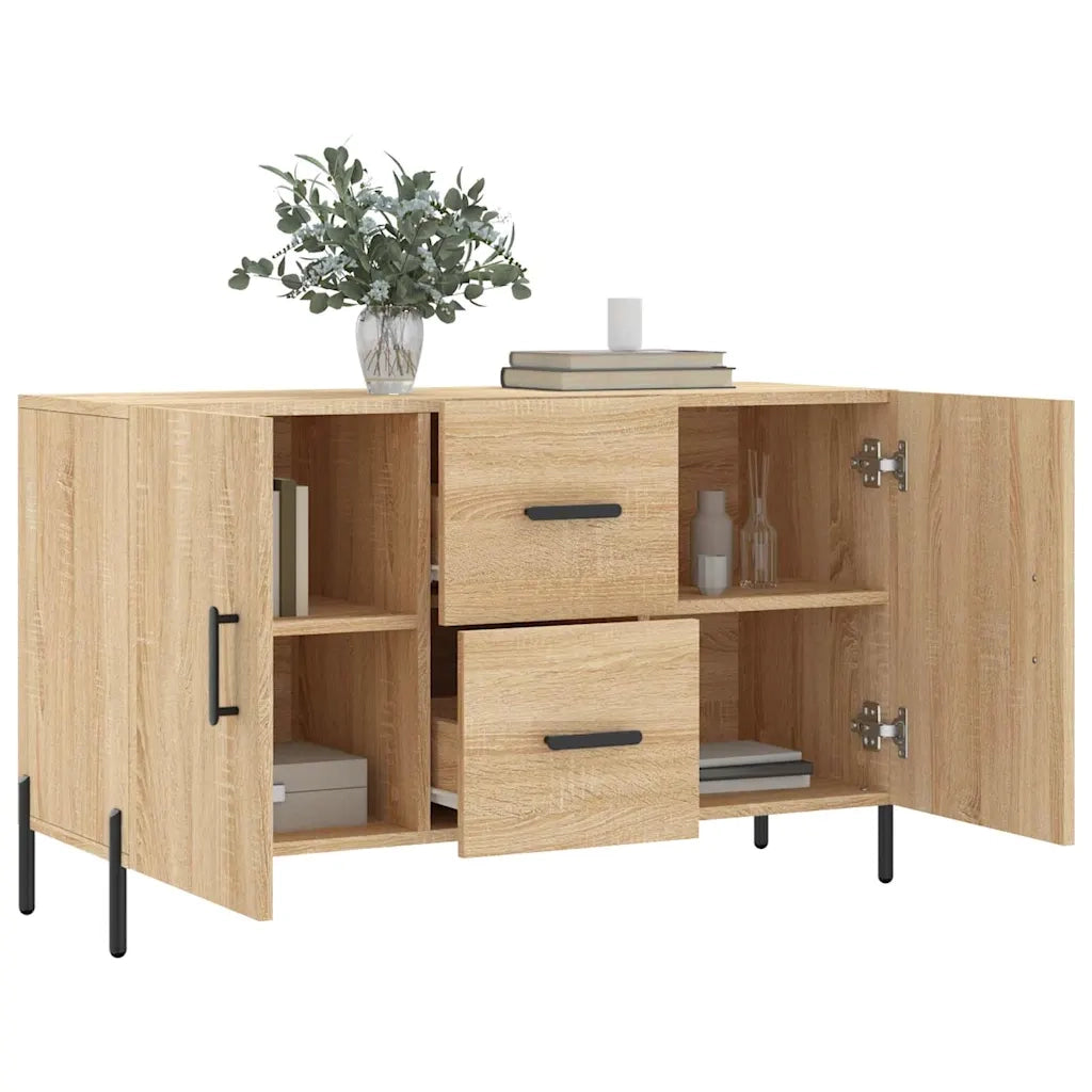 Credenza Rovere Sonoma 100x36x60 cm in Legno Multistrato