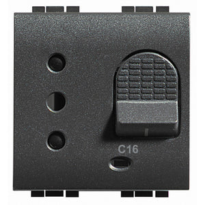 Living Int. - Presa interbloccata magnetotermica 2P+T 16A - L4311/16