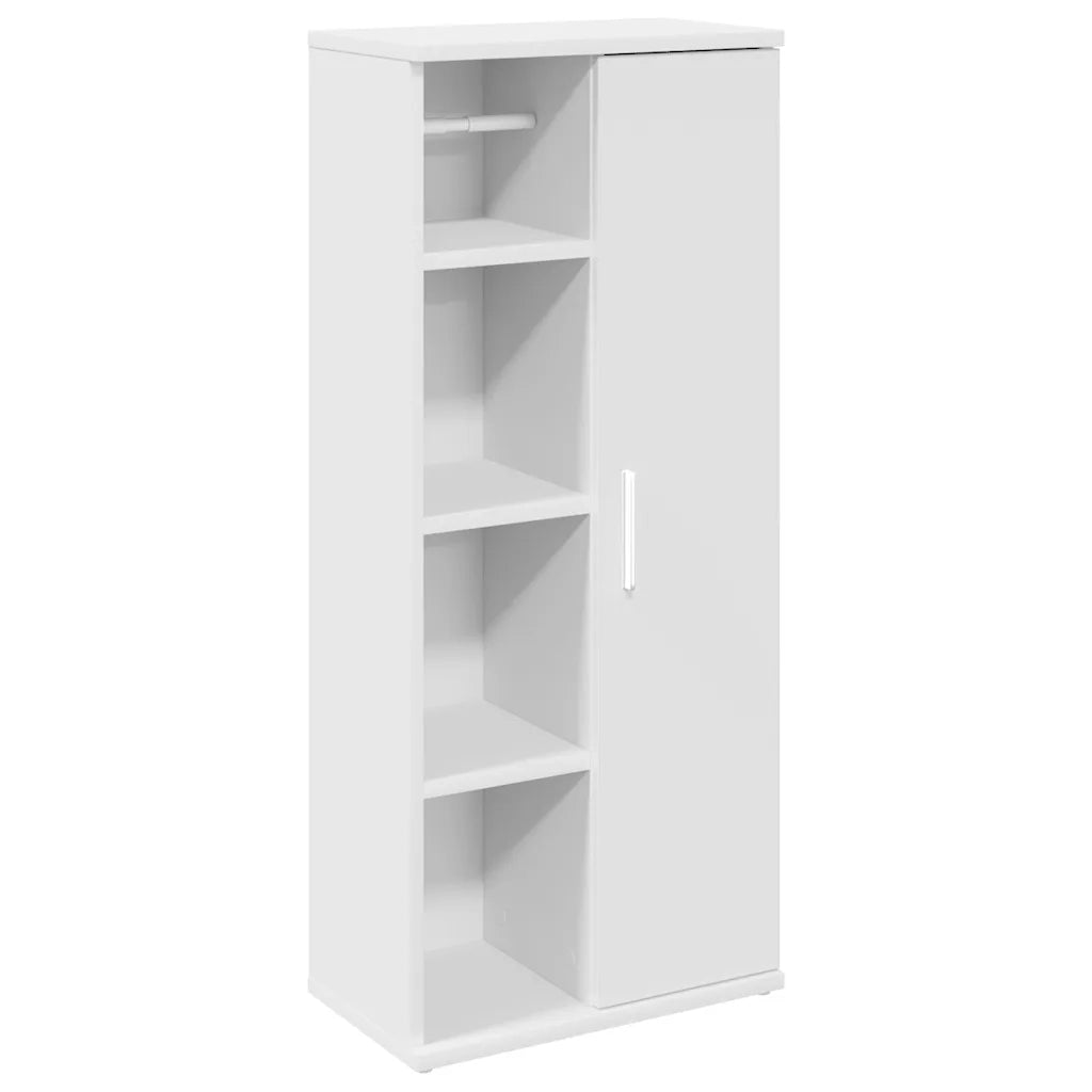Mobile da Bagno con Portarotolo Bianco 39x22x90 cm 858524