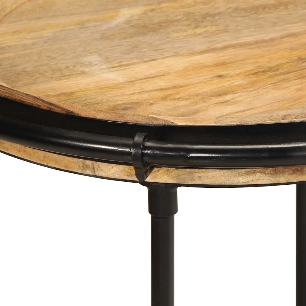Tavolino da Salotto Ø55x60 cm in Legno Massello di Mango 4013511