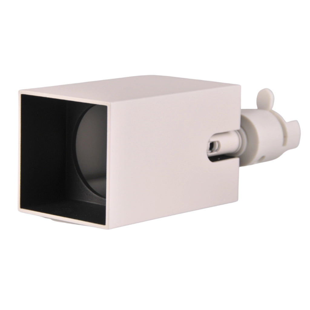 Faretto su binario Polux SQUARE bianco/nero GU10 10W