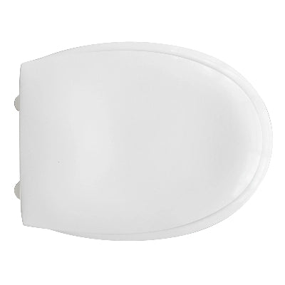 SEDILE WC IN ABS KARLA CON CERNIERE IN ACCIAIO INOX- Bianco- RAK- pezzi 1