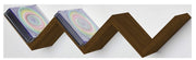 MENSOLA ZIG ZAG DIMENSIONI 59X12X12 CM IN COLORE NOCE