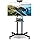 Supporto TV da Pavimento con Ruote per TV 32-70 Pollici, Carrello TV Regolabile con Mensola per Telecamera/AV, Gestione Cavi, Supporto da Pavimento con Montaggio, Max VESA 600x400mm