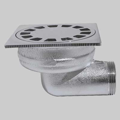 POZZETTO SIFOIDE SCARICO LATERALE  11/4 100x100 per pavimento     MADE IN ITALY