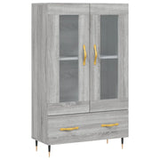 Credenza | Madia | Buffet da pranzo | Armadio da pranzo Grigio Sonoma 69,5x31x115 cm in Legno Multistrato