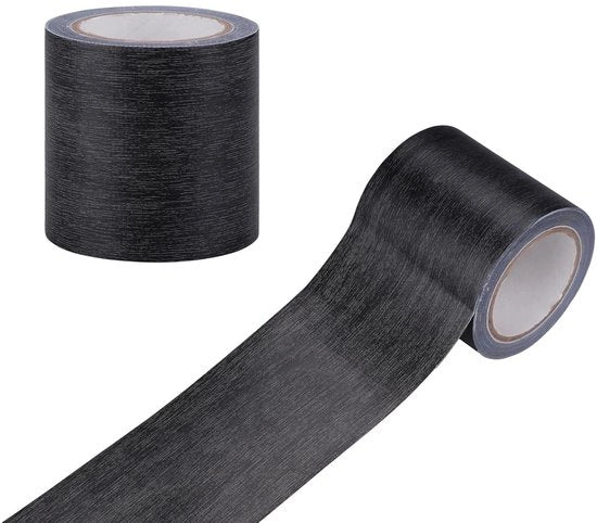 Plakfolie Premium per riparazione di superfici in legno, colore grigio scuro, dimensioni 57 cm x 457 m, adatto per mobili, tavoli e porte.