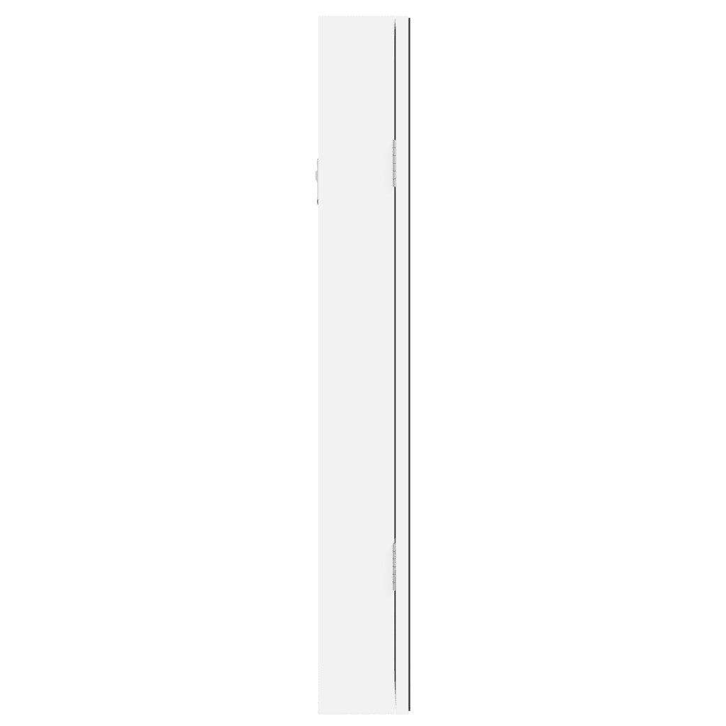 Armadio Portagioie a Specchio con Luci LED a Parete Bianco 353247