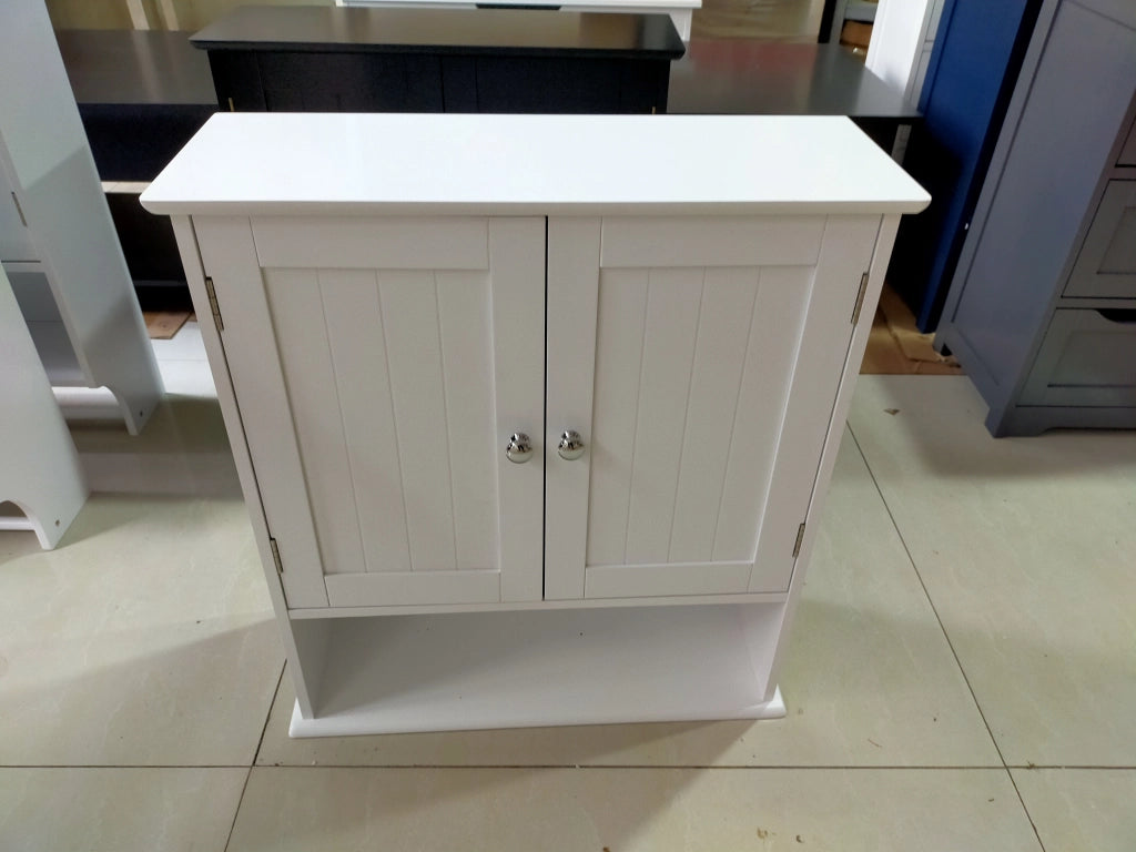 ARMADIO BAGNO A MURO 54,6 x 19,8 x 59,9 cm MDF BIANCO