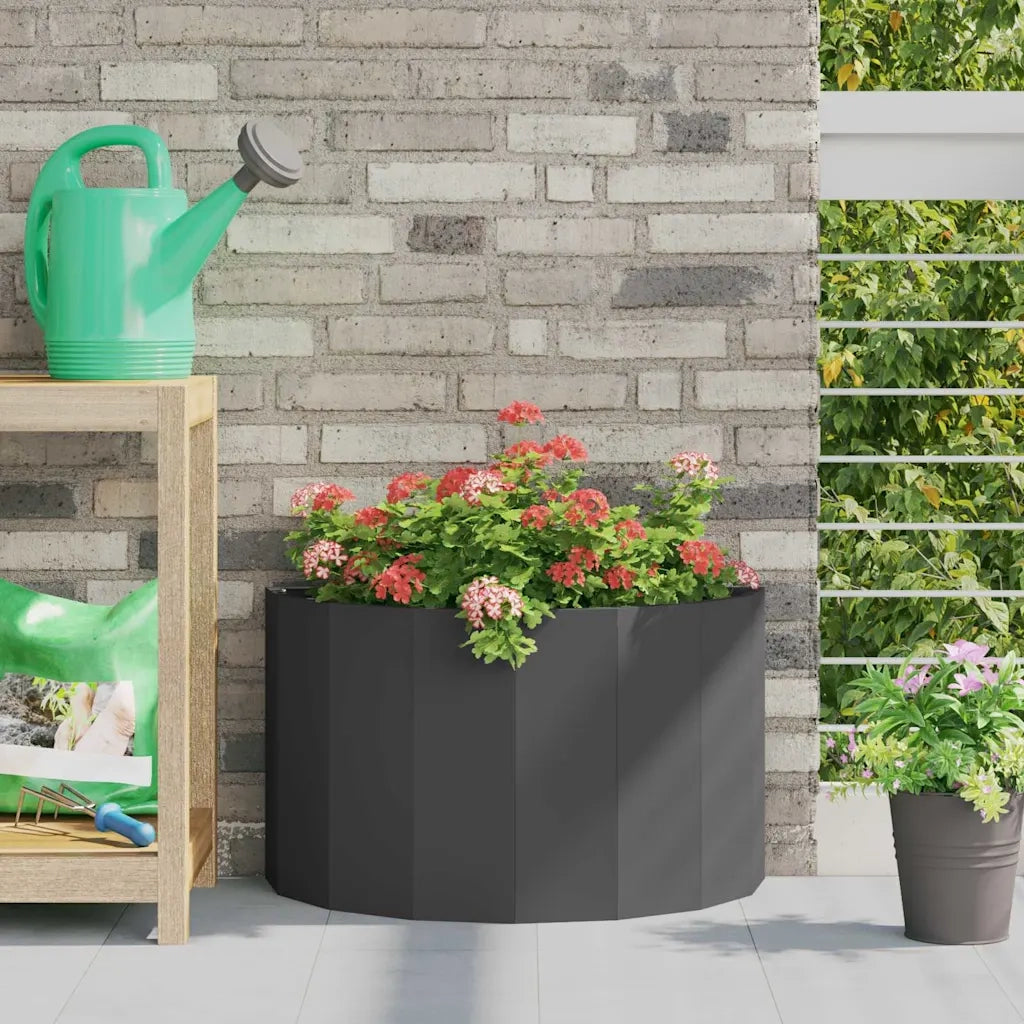 Fioriera Nero 60 x 30 x 35 cm Acciaio 883696