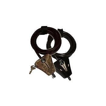 Master Lock 8418EURD Python Cavo Antifurto Regolabile Acciaio Intrecciato 180cm diametro 8mm colore Nero