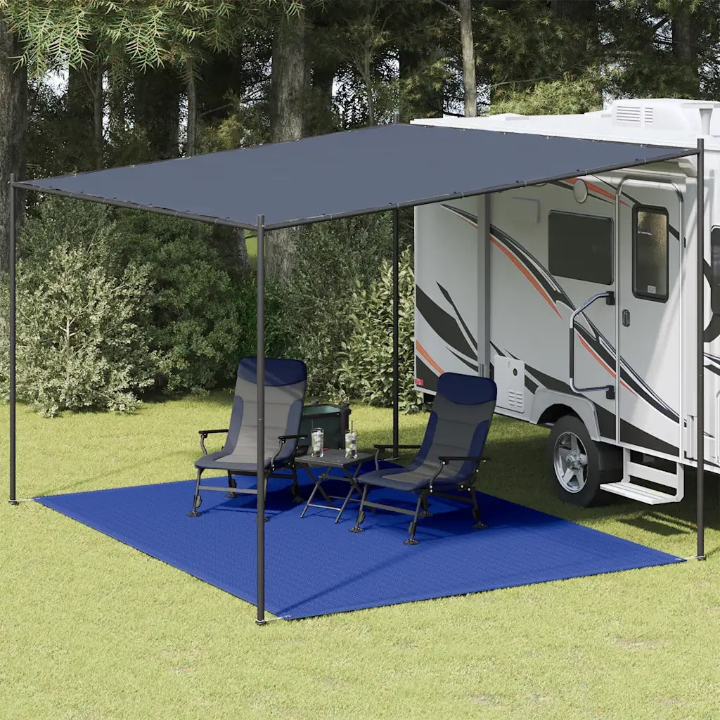 Tappeto da Tenda 300x400 cm Blu in HDPE 310728