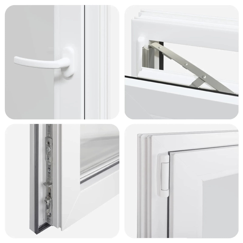 Finestra per Soffitta RISOR 60 x 90 cm PVC e Vetro Bianco CFW2295151