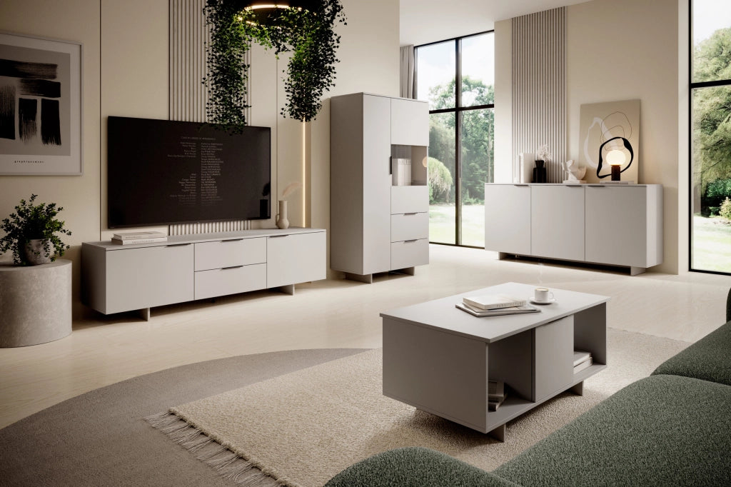 MOBILE CALMA VITRINE 170CM CASHMERE ALMA