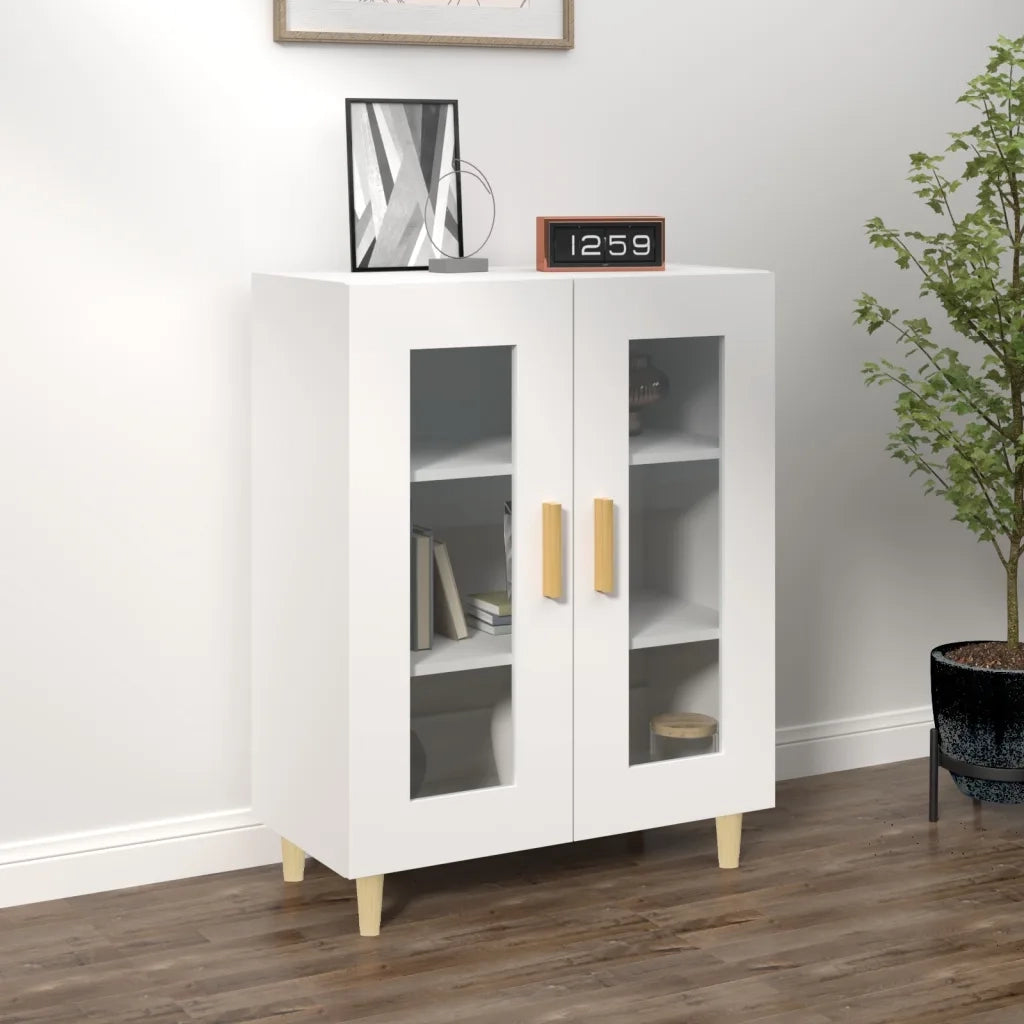 Credenza | Madia | Buffet da pranzo | Armadio da pranzo Bianca 69,5x34x90 cm in Legno Multistrato