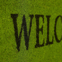 Zerbino lungo in fibra di cocco sottoporta in gomma antiscivolo ingresso giardino terrazzo garage benvenuto 75 x 25 cm verde 13_0001875_2