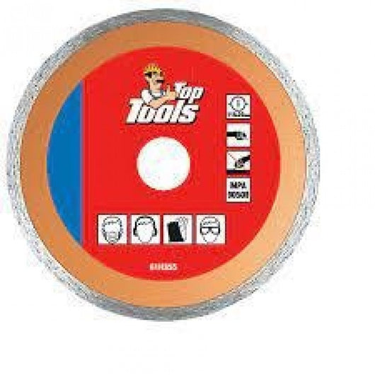 Disco diamantato 115 mm - foro 2 2,2 mm corona continua top tools