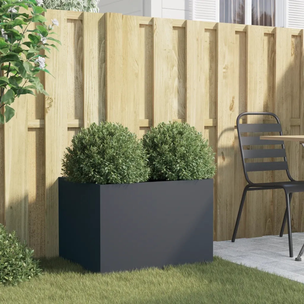 Fioriera Antracite 62x47x46 cm in Acciaio 841603