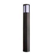 FACADO II ROUND Lampione LED E27 impermeabile IP65 palo luminoso moderno luce esterni giardino viale villa 230V 65cm Grigio scuro diffusore opaco