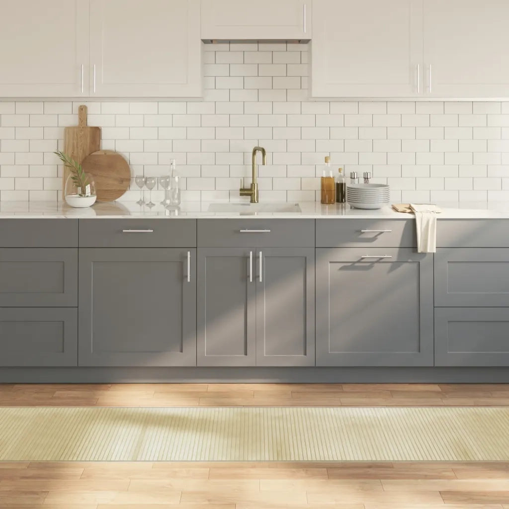 Tappeto Rettangolare Natura Chiaro 60x500 cm in BambÃ¹