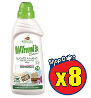8 WINNI'S NATUREL DETERSIVO BUCATO A MANO PER TESSUTI BABY DA 750 ML