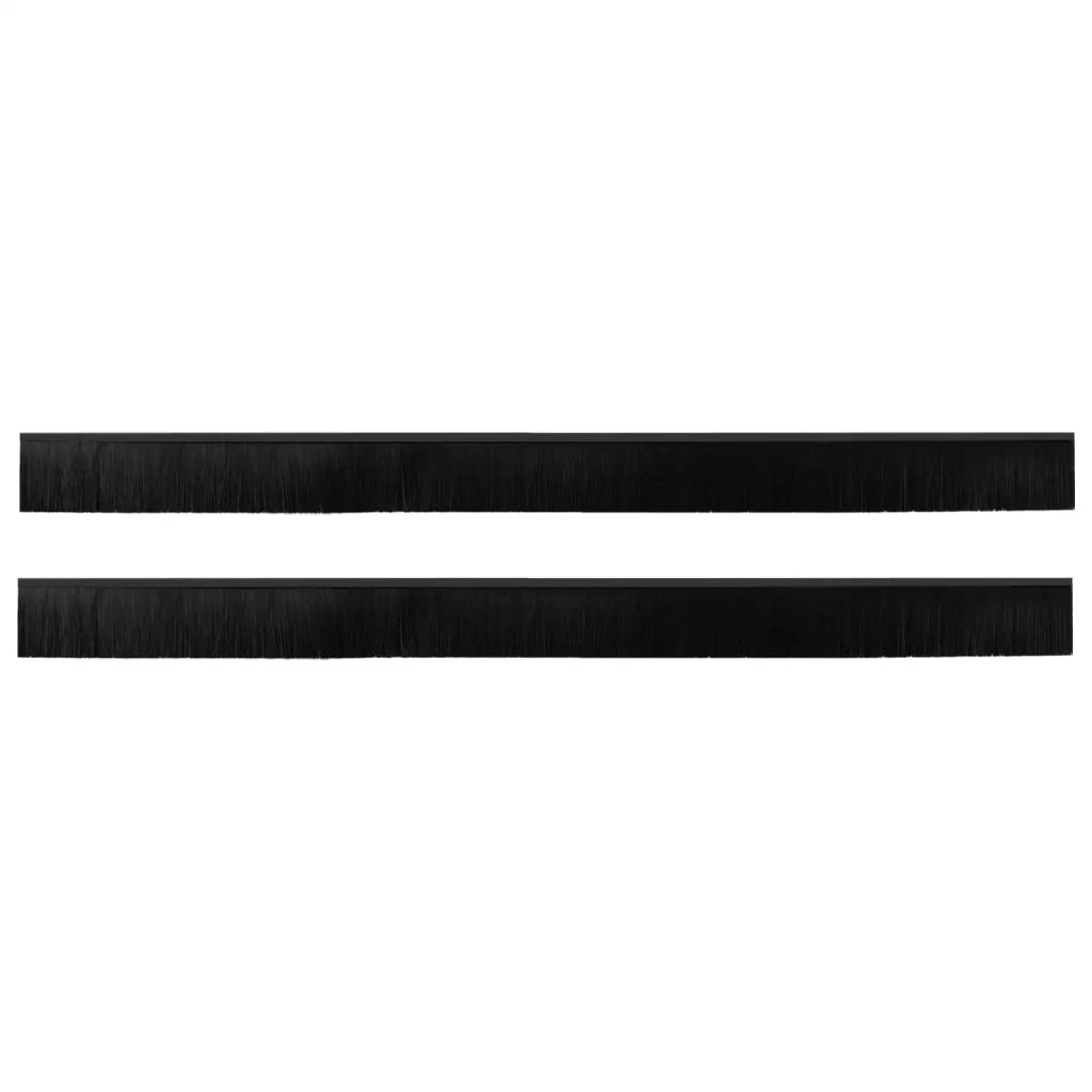 Spazzole per porte autoadesive 2 pcs Nero 100 cm 42019571