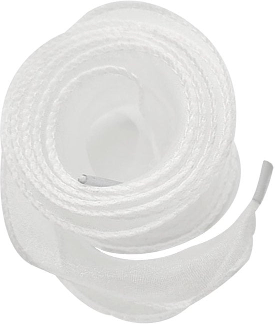 Viti di Organza 120 cm - Translucidi - 2 Paia - Adatti per Sneaker e Scarpe in Pelle - Fai da Te Creativo - Viti per Scarpe