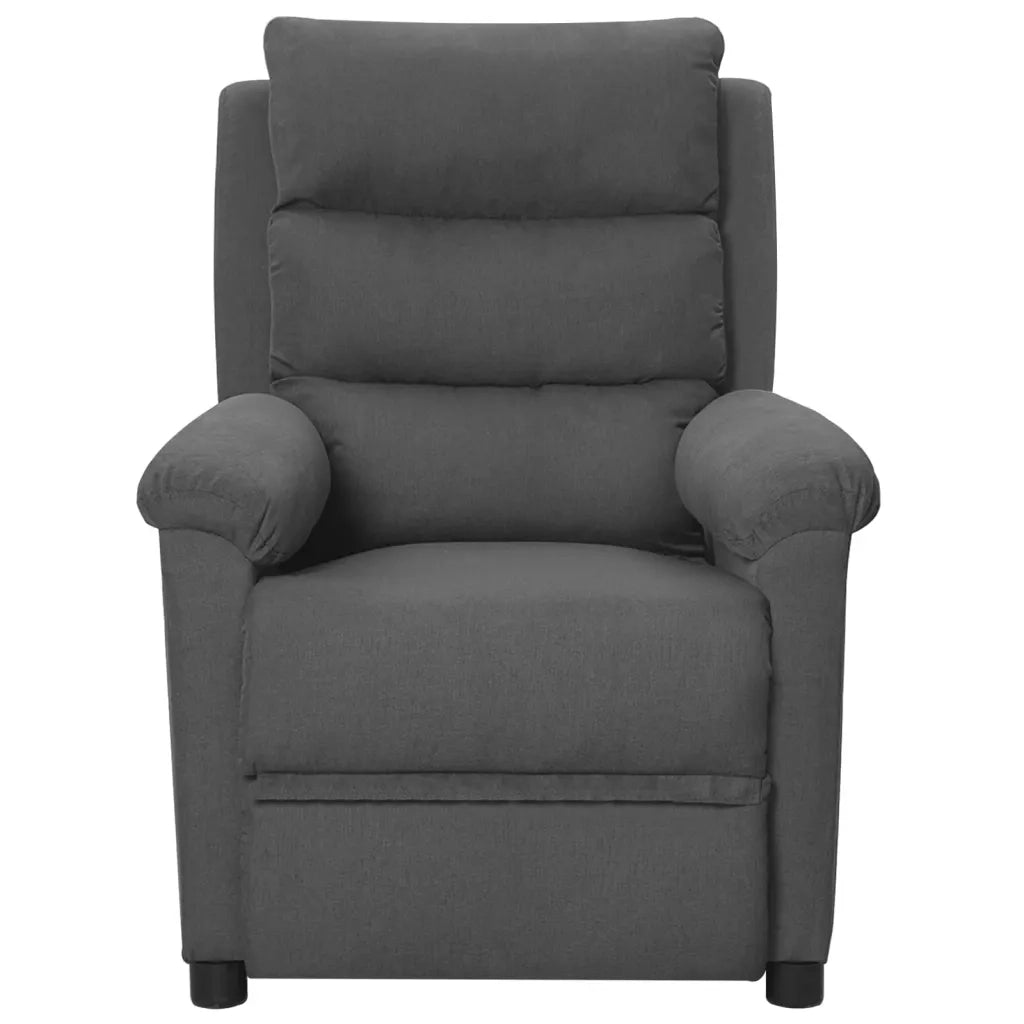 Poltrona Massaggiante Reclinabile Grigio Scuro in Tessuto cod mxl 32439