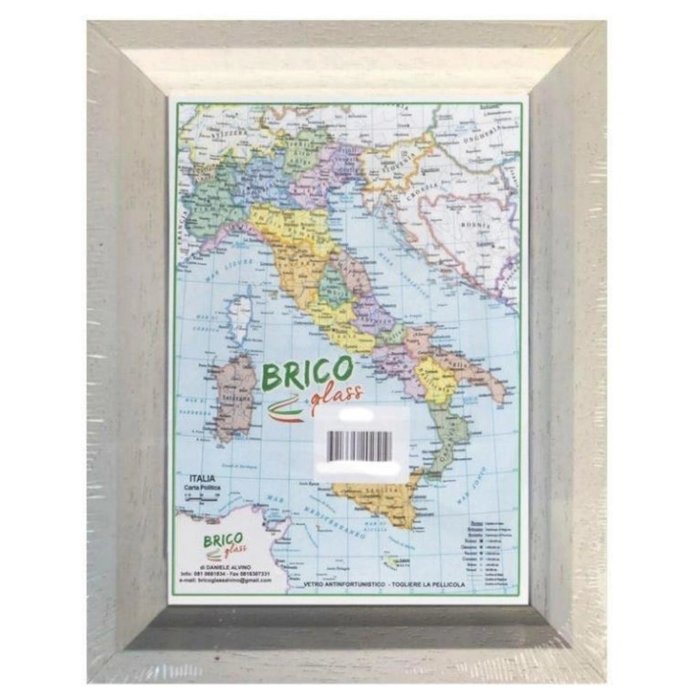 Cornice portafoto shabby bianca 40 x 50 cm bg