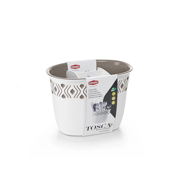 SCOLAPOSATE 'TOSCA' bianco/tortora  - STEFANPLAST