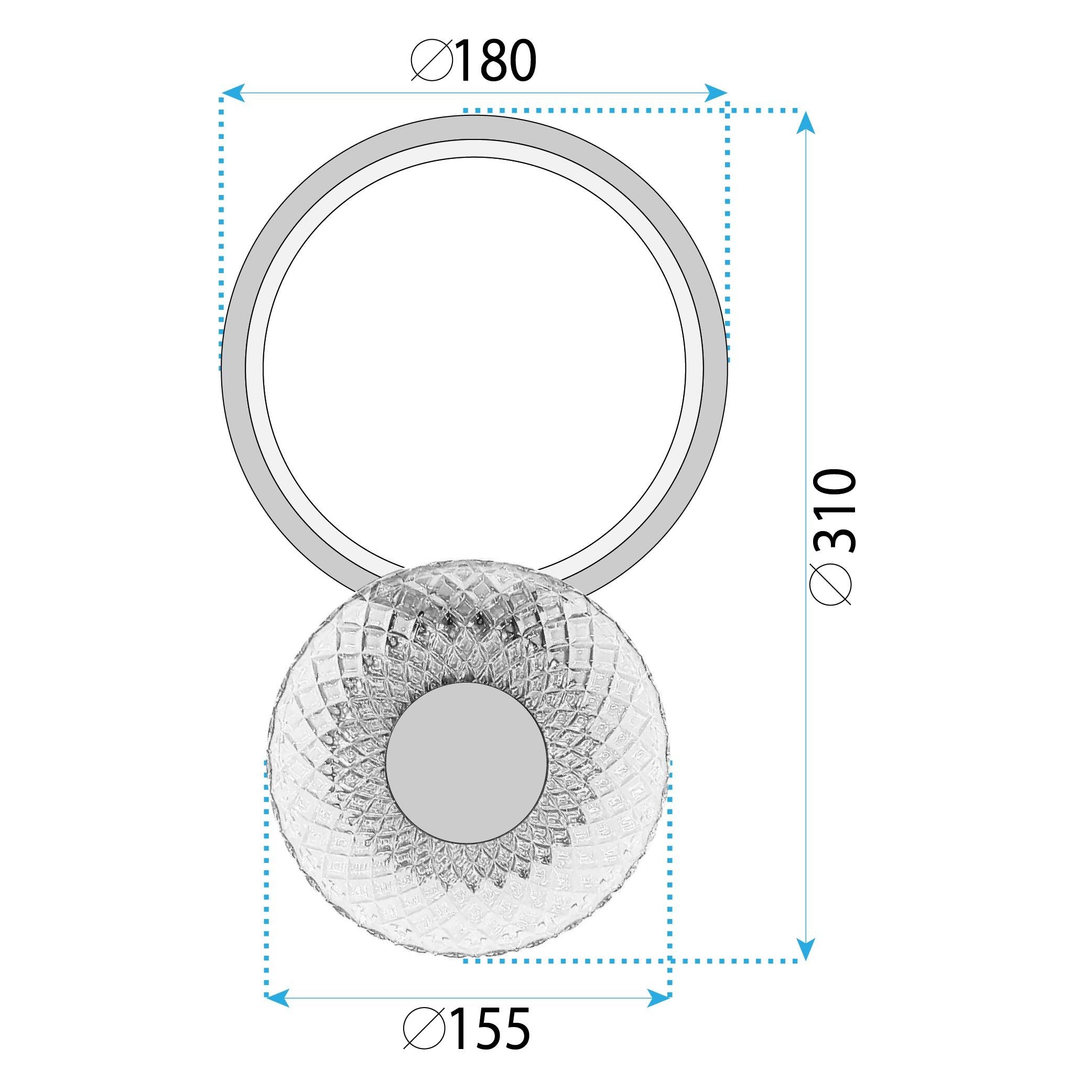 Applique Da Parete Led Lhj071-w Brush Gold