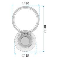 Applique Da Parete Led Lhj071-w Brush Gold