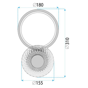 Applique Da Parete Led Lhj071-w Brush Gold