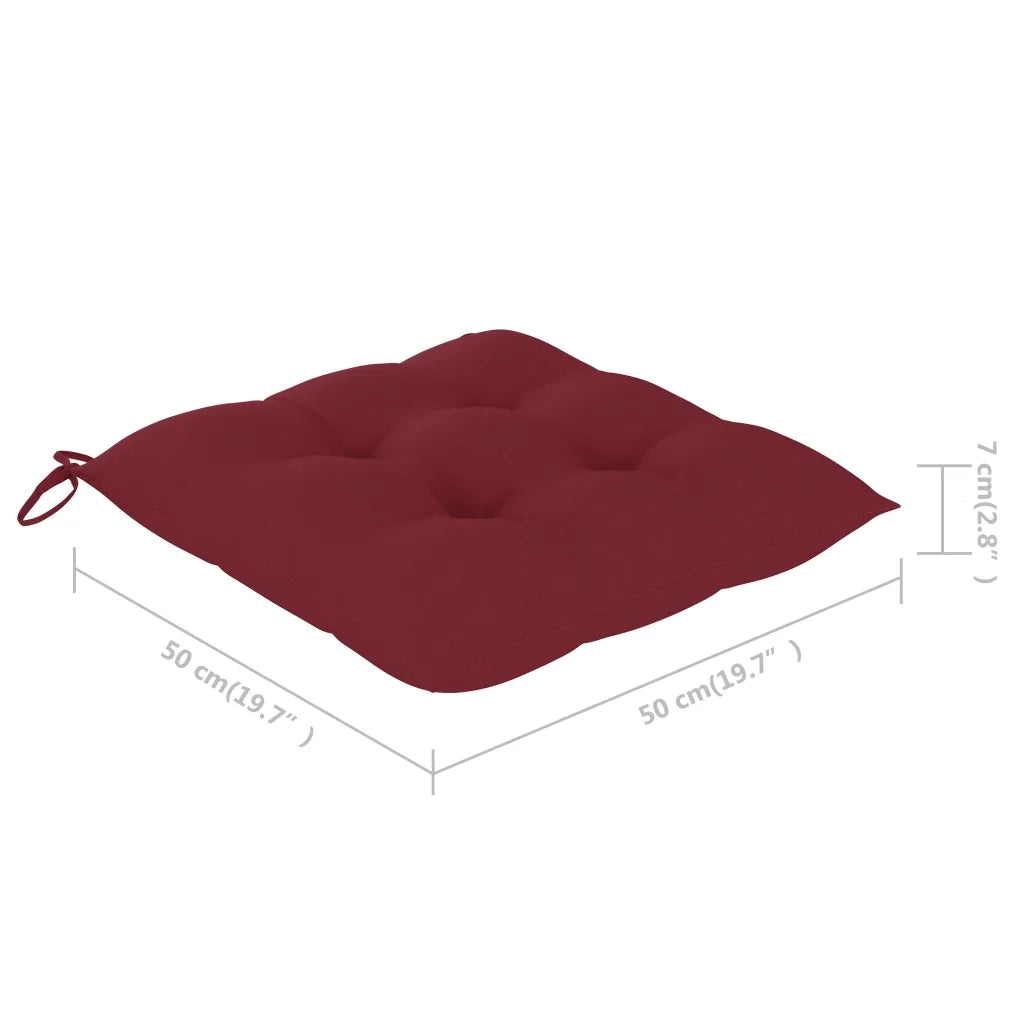 Sedie da Giardino con Cuscini 8 pz in Legno Massello di Acacia 3078202