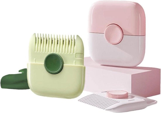 Due pezzi di taglieri da donna 2 in 1 - rasoio e spazzola per capelli - set di cura della persona multifunzionale per donne - taglio e rasatura precisa per capelli