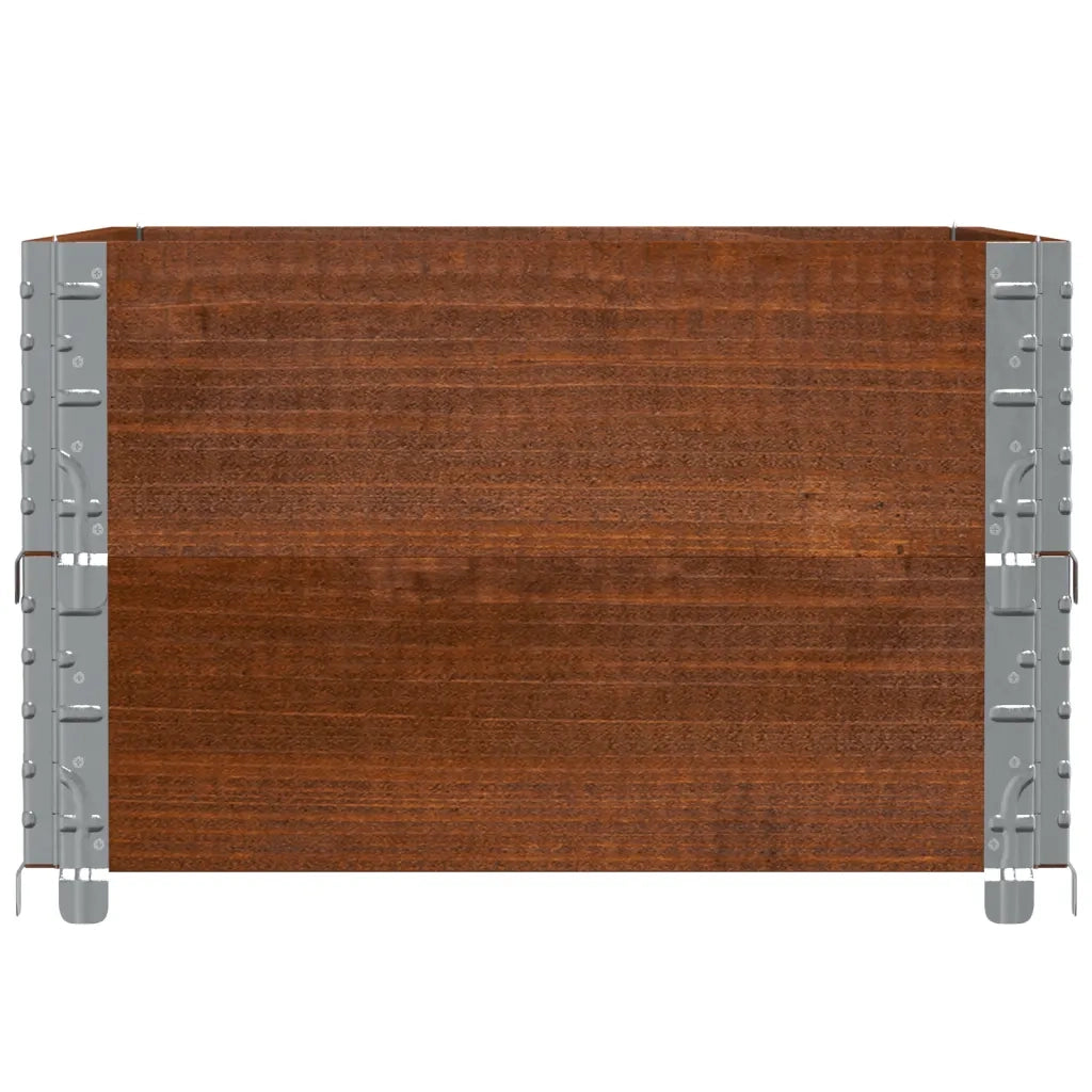 Fioriera da Giardino Marrone 80x60 cm Legno Massello di Pino 3295842