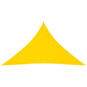 Vela ombreggiante triangolare in tessuto Oxford 3,5 x 3,5 x 4,9 m giallo 02_0009807