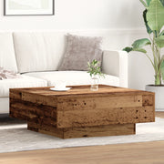 Tavolino da caffÃ¨ in legno riciclato 80x80x31 cm in legno ingegnerizzato