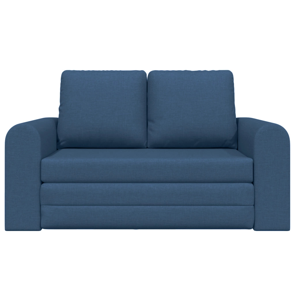 Divano Letto 2-in-1 Blu 148x71x83 cm in Tessuto