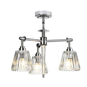 Lampadario Agatha Elstead cromato Ø47cm 4xG9 LED IP44
