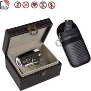 Box di Protezione per Auto con RFID e Tasca per Chiavi - Scatola di Faraday - Ingresso Senza Chiave - Blocca Segnale - Antidief - Antiskim - Box RFID Luxe - Protezione per Auto con RFID
