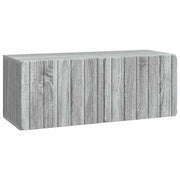 Mobile Porta TV da Muro Grigio Sonoma 78,5 x 31 x 30 cm