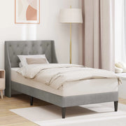 Struttura del letto Grigio chiaro 90 x 190 cm Velluto 42027394
