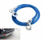 Trade Shop - Cavo Da Rimorchio Gancio Corda 4mt Fune Traino Auto 3000kg Acciaio Rivestita -