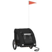 Rimorchio da Bici per Animali Nero Oxford e Ferro CFW6232330