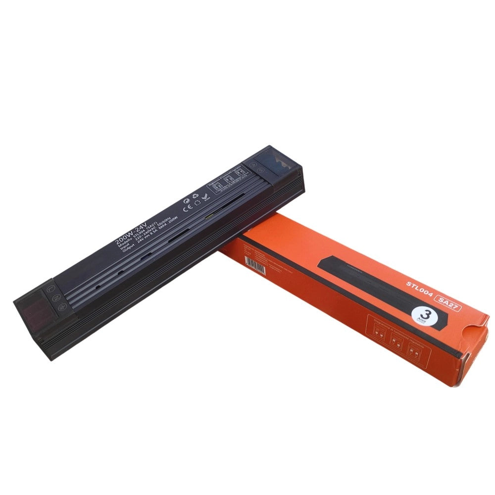 Mini Alimentatore LED Dimmerabile 24V 200W Trasformatore ultra sottile per striscia LED Driver LED - 196.5x35x25mm