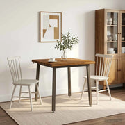 60 x 55 x 75 cm Legno di Acacia Massello Naturale e Caffè 937568