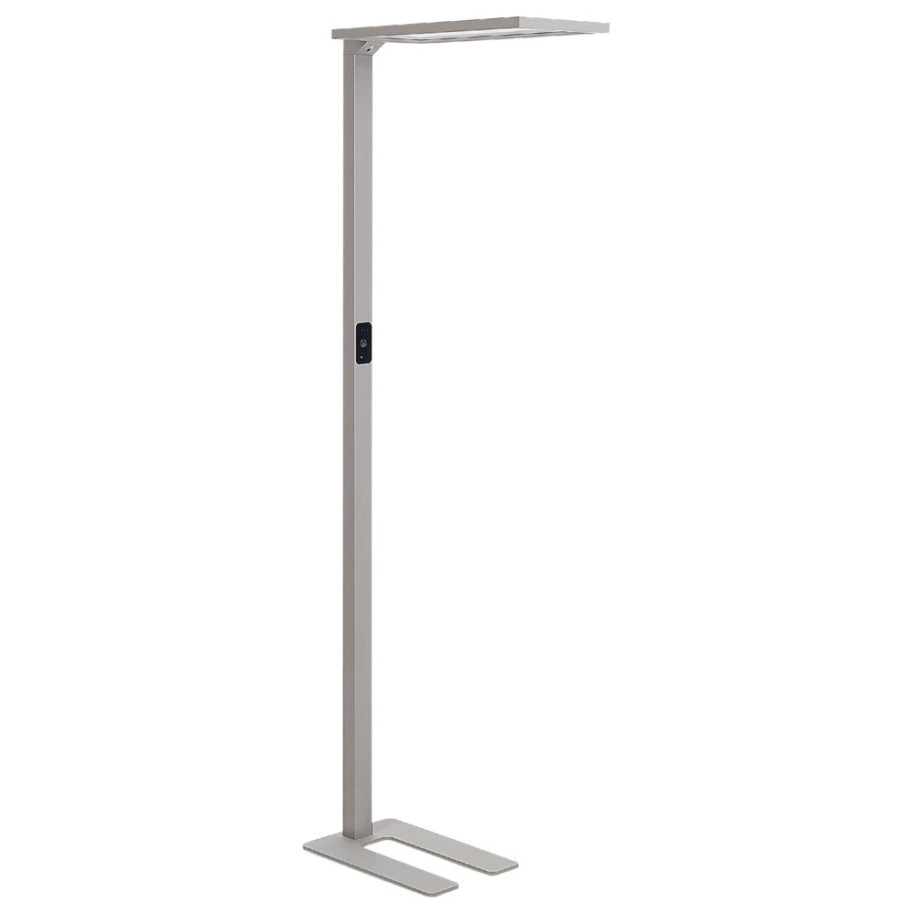 Lampada LED da terra in alluminio argento altezza 196 cm Interruttore a sfioramento Dimmerabile Sensore Illuminazione moderna Home Office