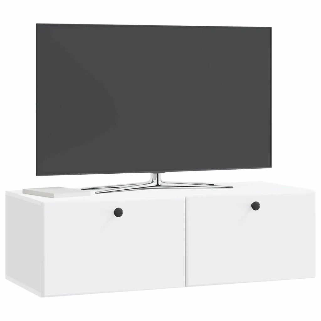 Mobile Porta TV da Muro 98 x 41 x 30 cm Bianco 899205